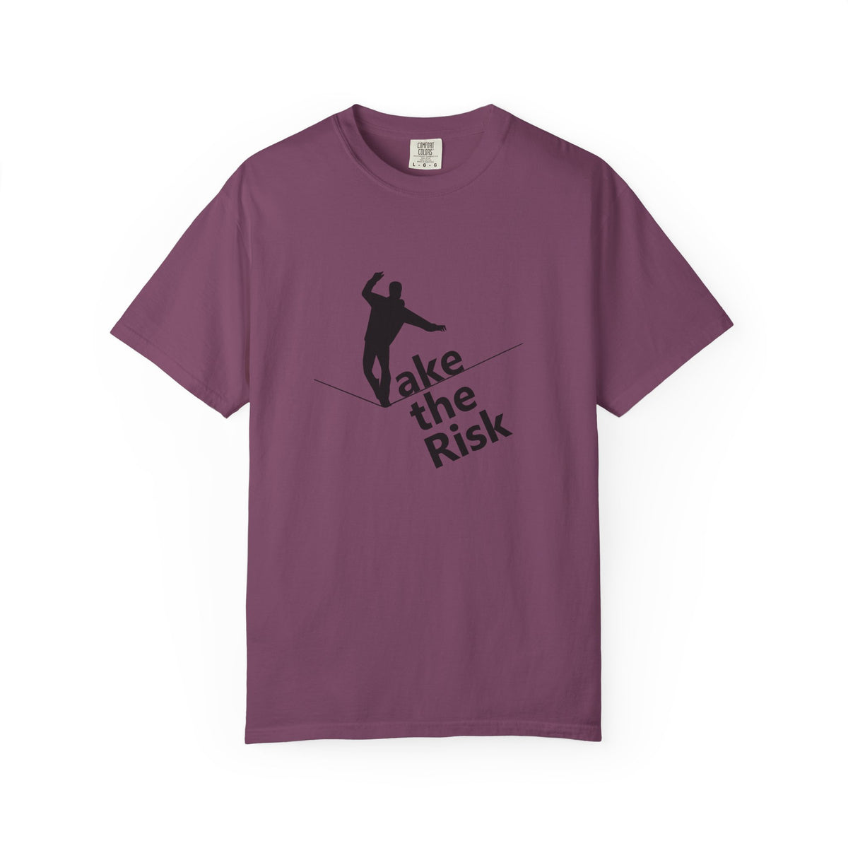 Take the Risk T-Shirt — Tightrope Silhouette Motivational Tee