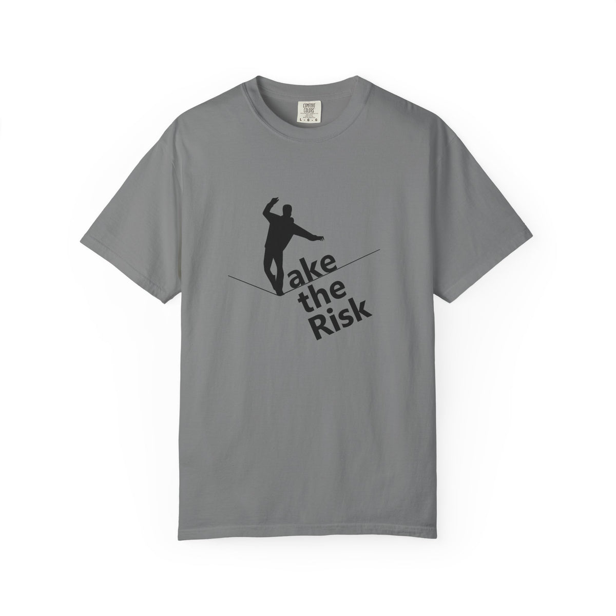 Take the Risk T-Shirt — Tightrope Silhouette Motivational Tee