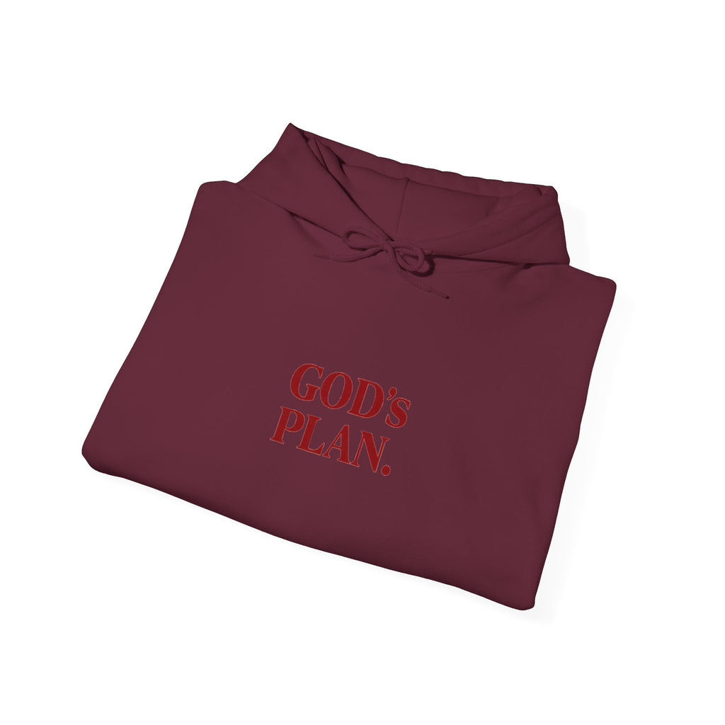 God's Plan Hoodie — Faith-Inspired White Pullover
