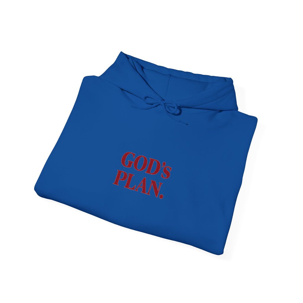 God's Plan Hoodie — Faith-Inspired White Pullover