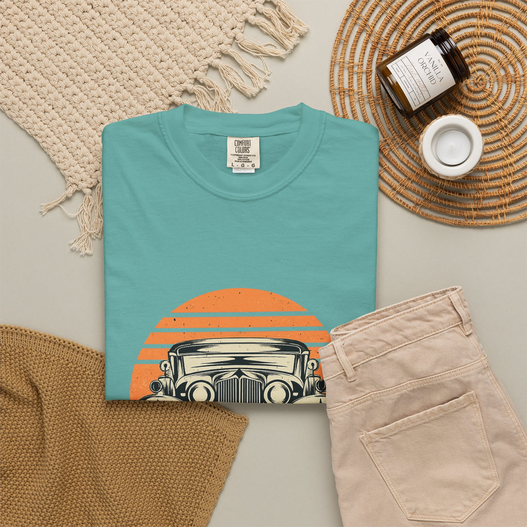 Vintage Car Sunset T-Shirt