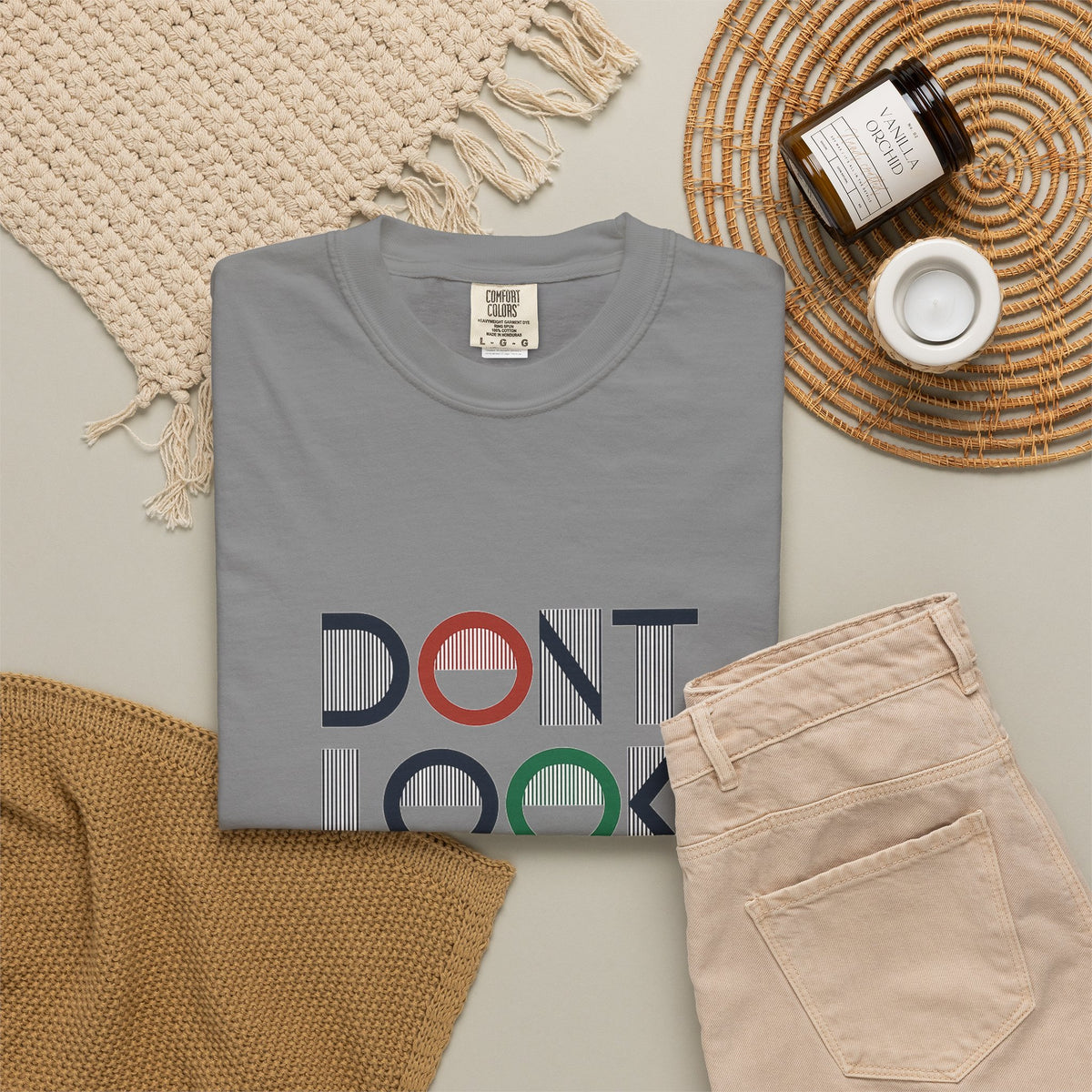 Don't Look Back T-Shirt — Retro Motivational Graphic Tee