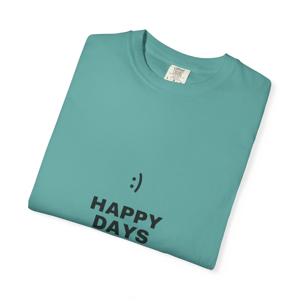 Happy Days T-Shirt — Minimal Smiley Graphic Tee