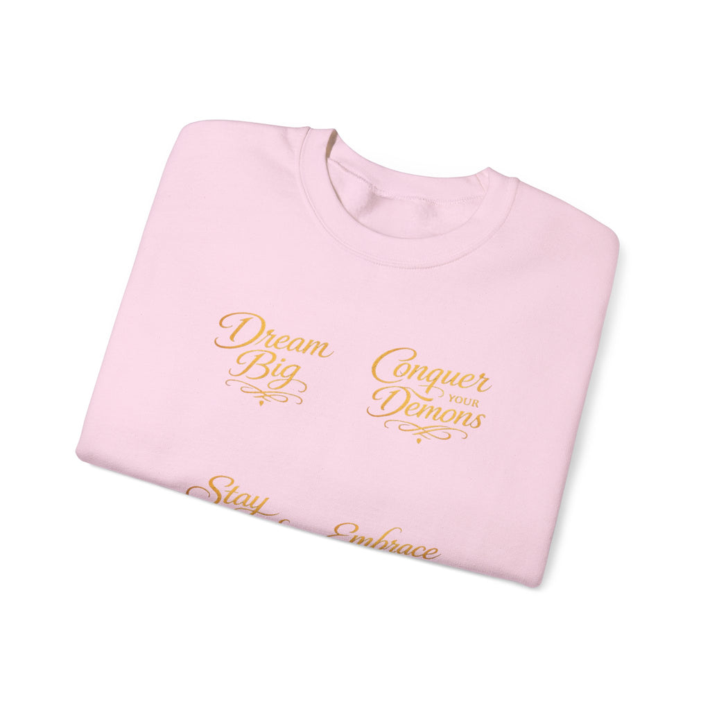 Embrace the Pain Crewneck Sweatshirt — Motivational Graphic Pullover