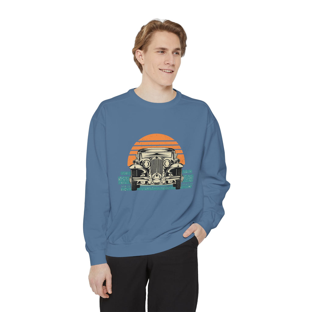 Vintage Car Sunset Sweatshirt