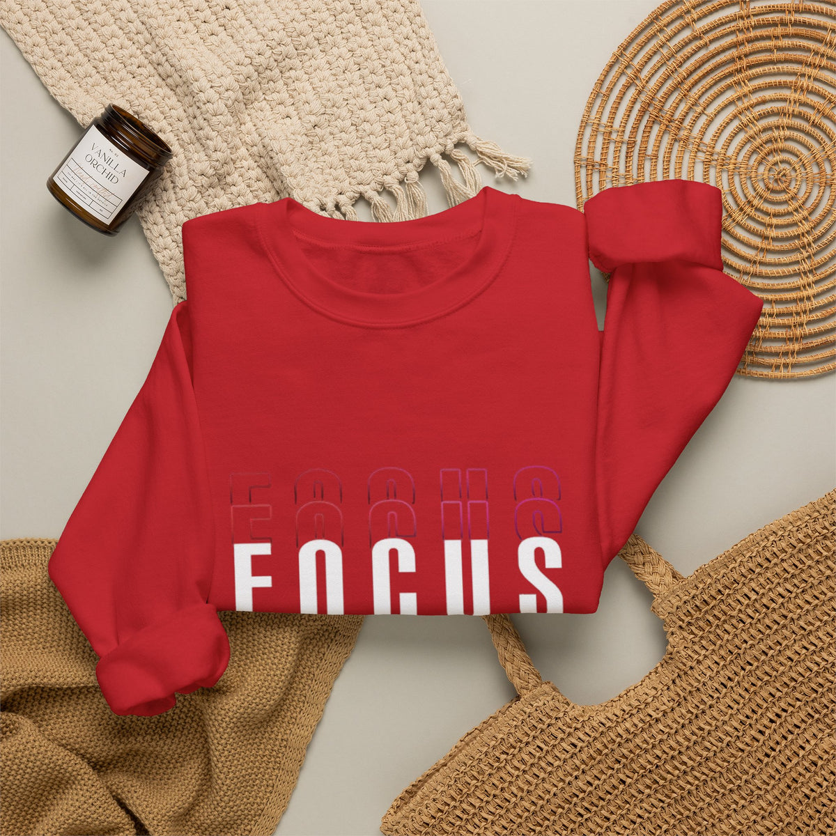 Focus Crewneck Sweatshirt — Motivational Casual Pullover