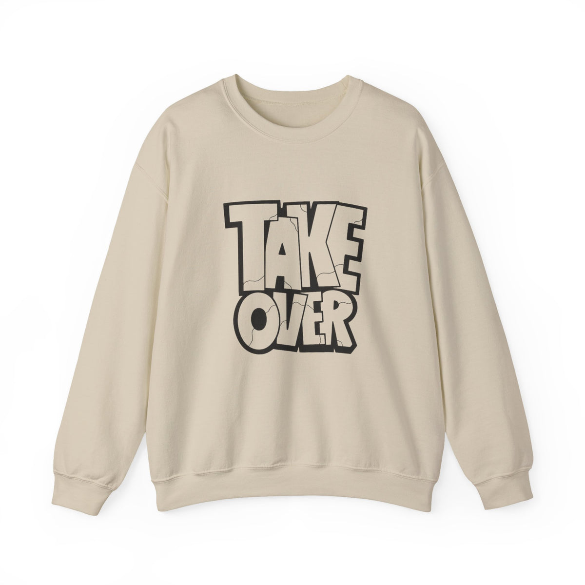 Take Over Crewneck Sweatshirt — Bold Streetwear Graphic Pullover