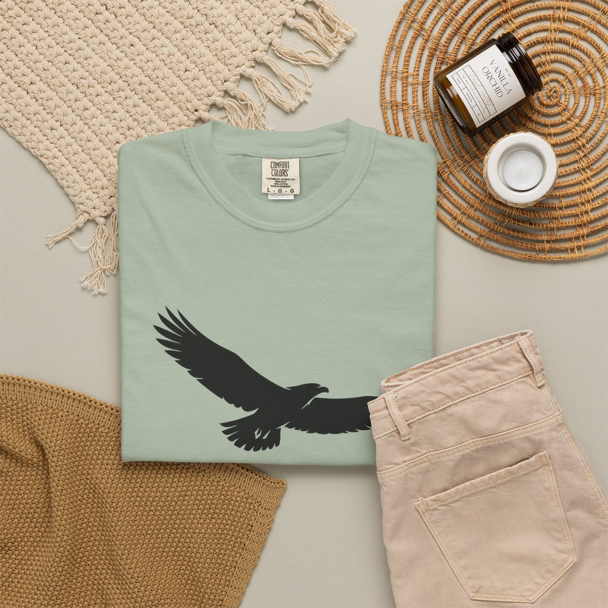 Rise Above Eagle T-Shirt — Inspirational Eagle Graphic Tee