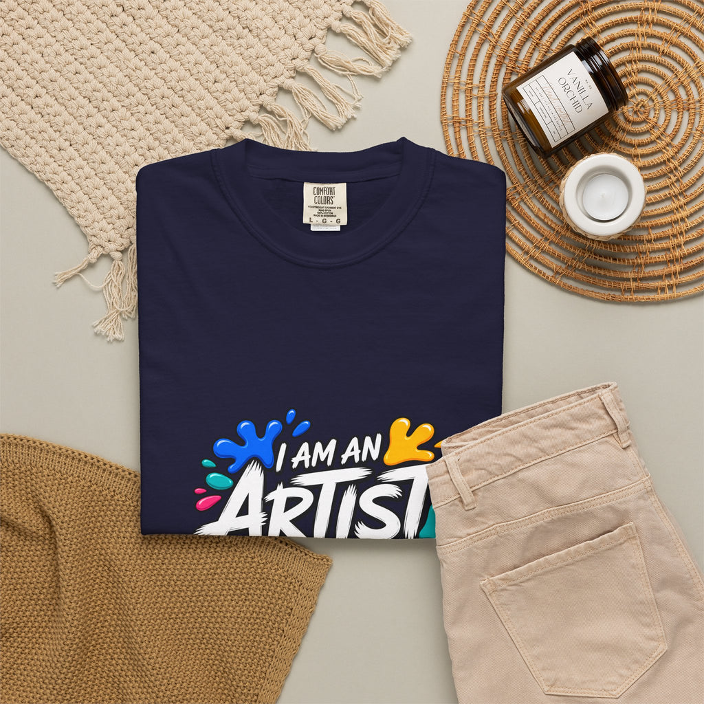 Artist T‑Shirt — "Human Artist" Colorful Paint Splash Graphic Tee