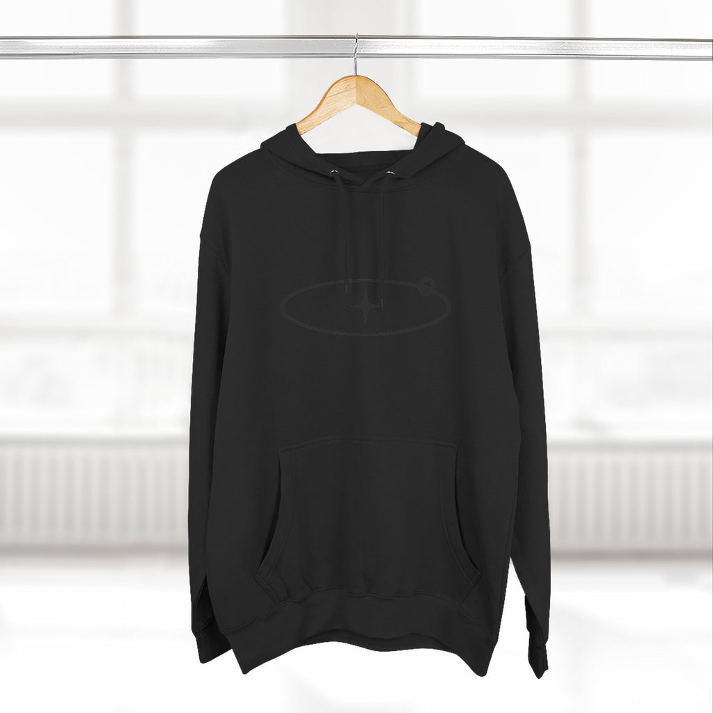 Minimal Orbit Hoodie — Simple Space Graphic Pullover