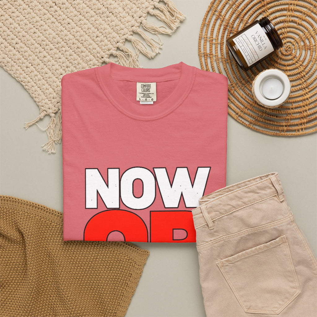 Now Or Never T-Shirt — Motivational Graphic Tee