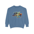 Let Me Distract You Sweatshirt — Colorful Retro Graphic Crewneck