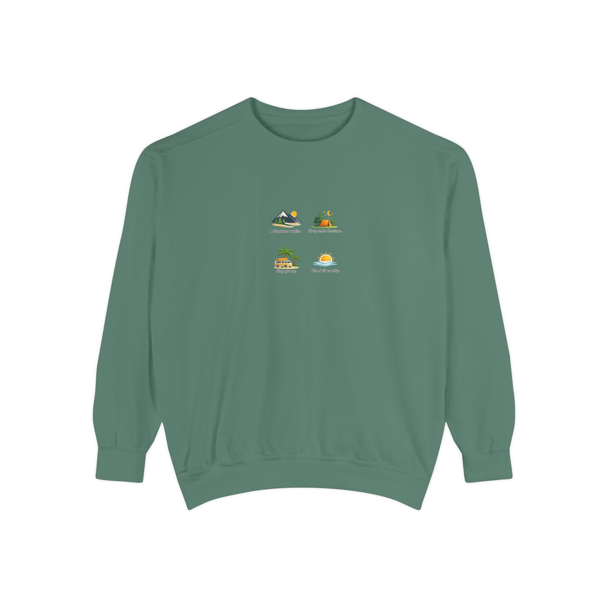 Good Vibes Only Sweatshirt — Sunrise Graphic Cozy Pullover