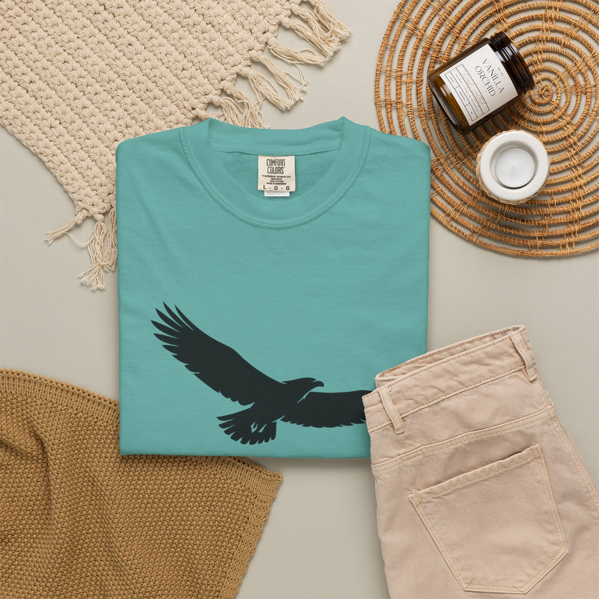 Rise Above Eagle T-Shirt — Inspirational Eagle Graphic Tee