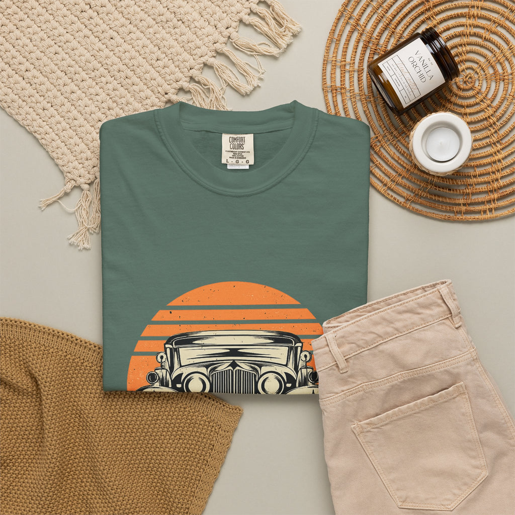 Vintage Car Sunset T-Shirt