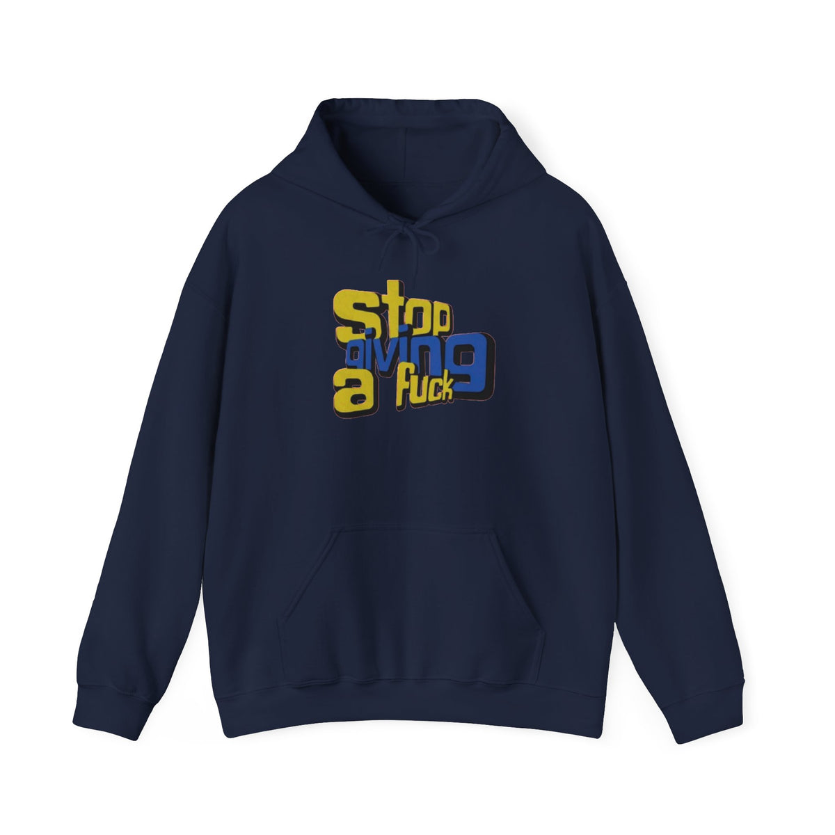 Hoodie — "Stop Giving a F*ck" Bold Retro Graphic Hoodie