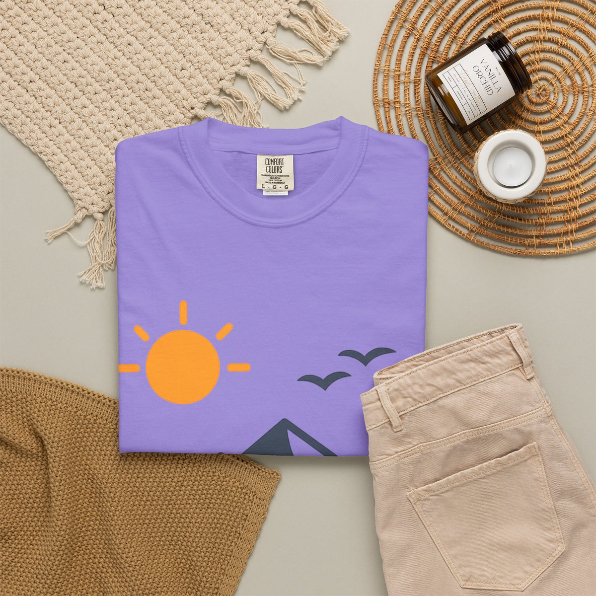 Mountain Sunrise T-Shirt — Scenic Outdoor Graphic Tee