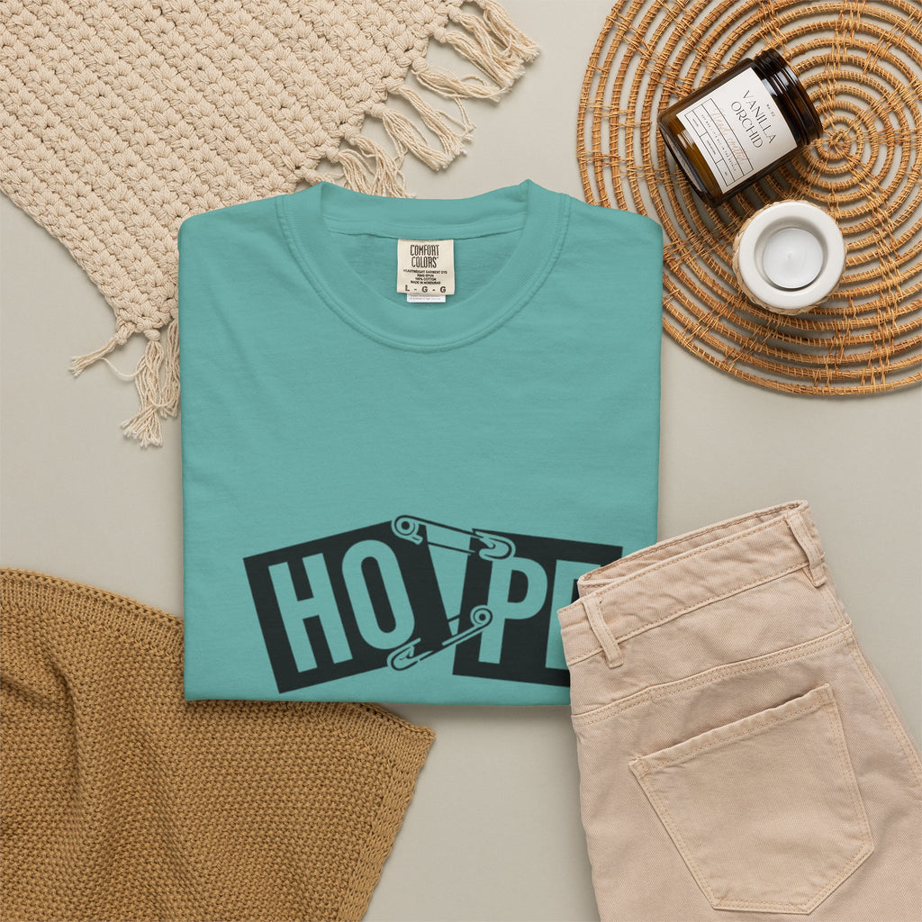 Hope Safety Pin T-Shirt — Graphic 'HOPE' Design