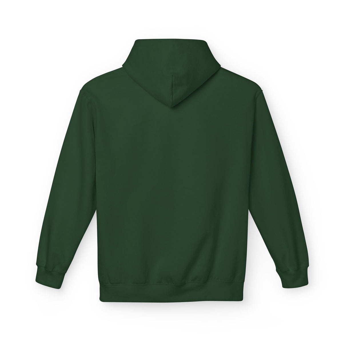 Never Typography Hoodie — Brown Casual Graphic Pullover
