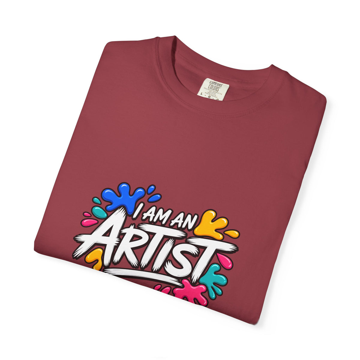 Artist T‑Shirt — "Human Artist" Colorful Paint Splash Graphic Tee
