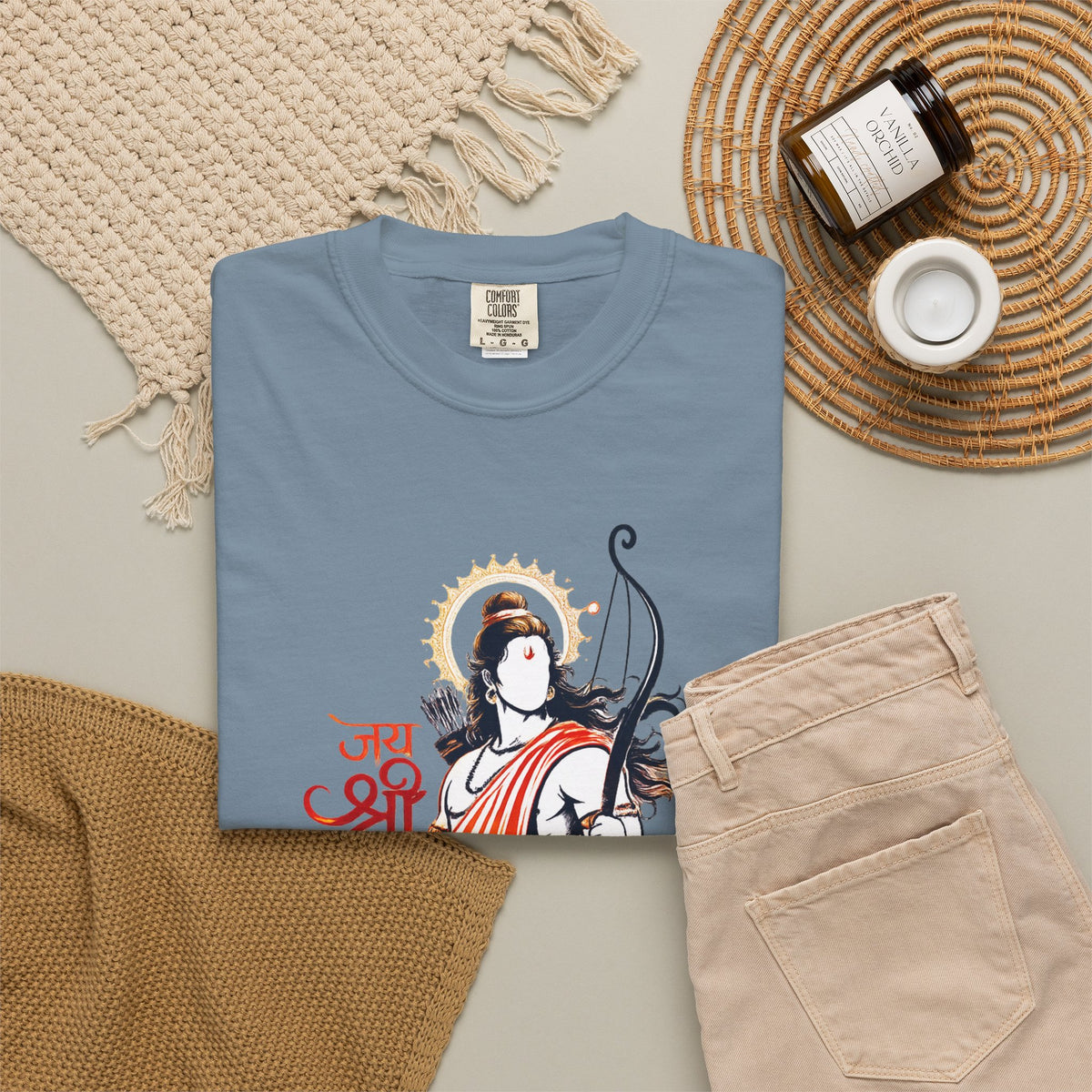 Shri Ram Bow T-Shirt — Jai Shri Ram Devotional Graphic Tee