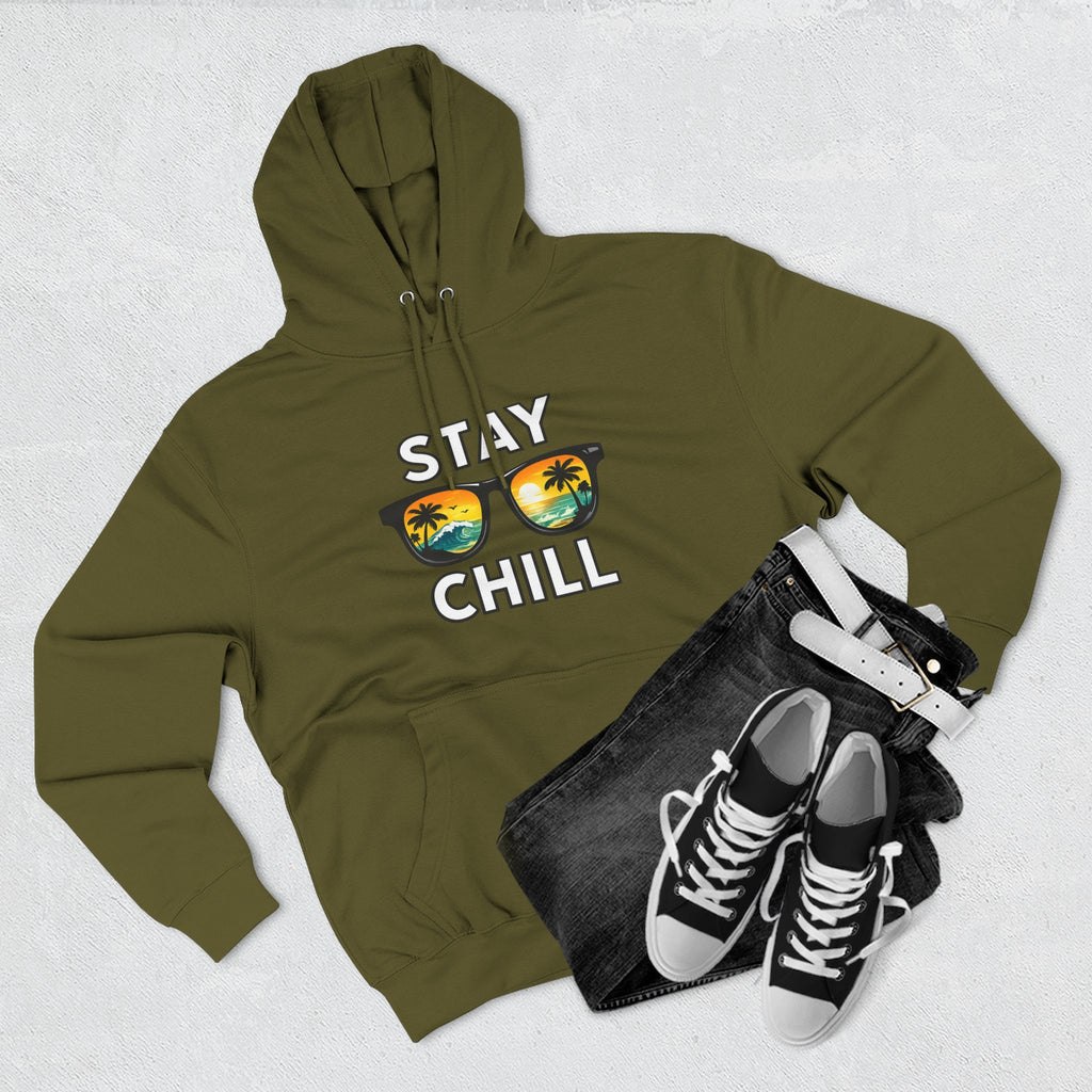 Stay Chill Sunglasses Hoodie — Casual Beach Vibe Pullover