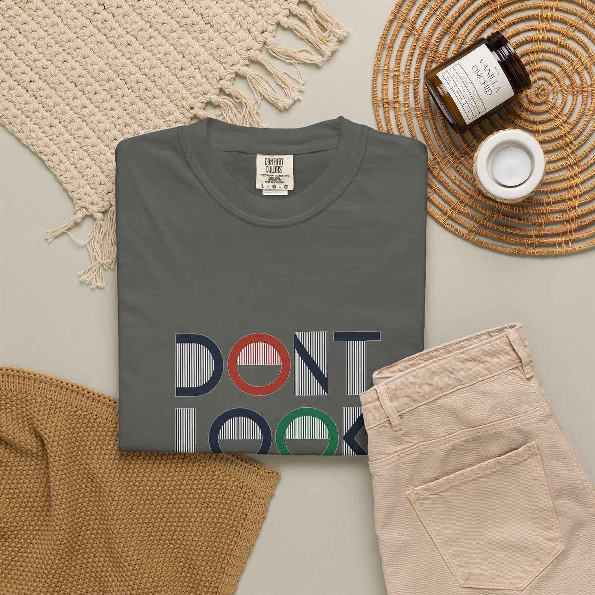Don't Look Back T-Shirt — Retro Motivational Graphic Tee