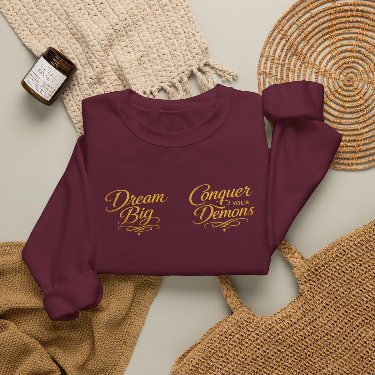 Embrace the Pain Crewneck Sweatshirt — Motivational Graphic Pullover