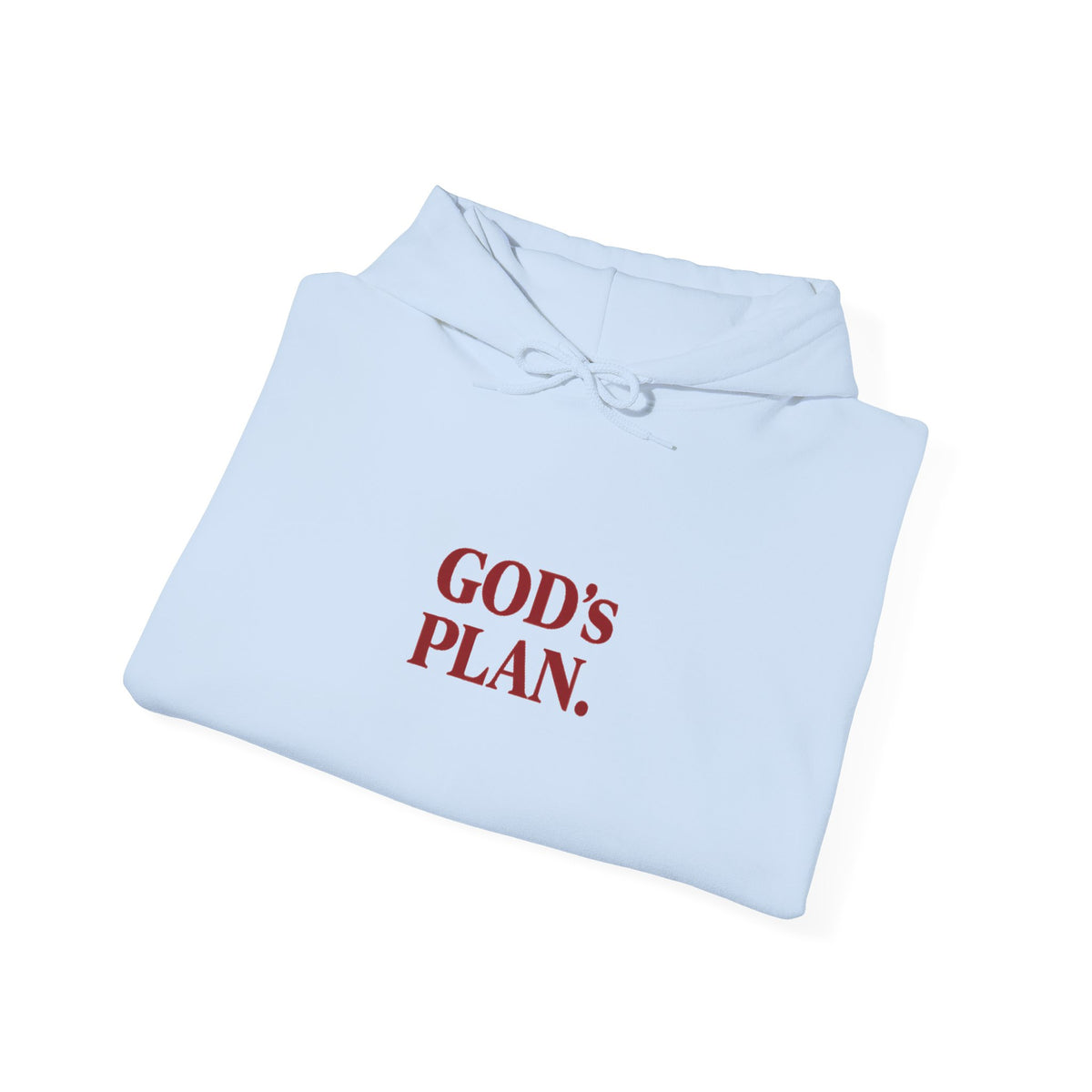 God's Plan Hoodie — Faith-Inspired White Pullover