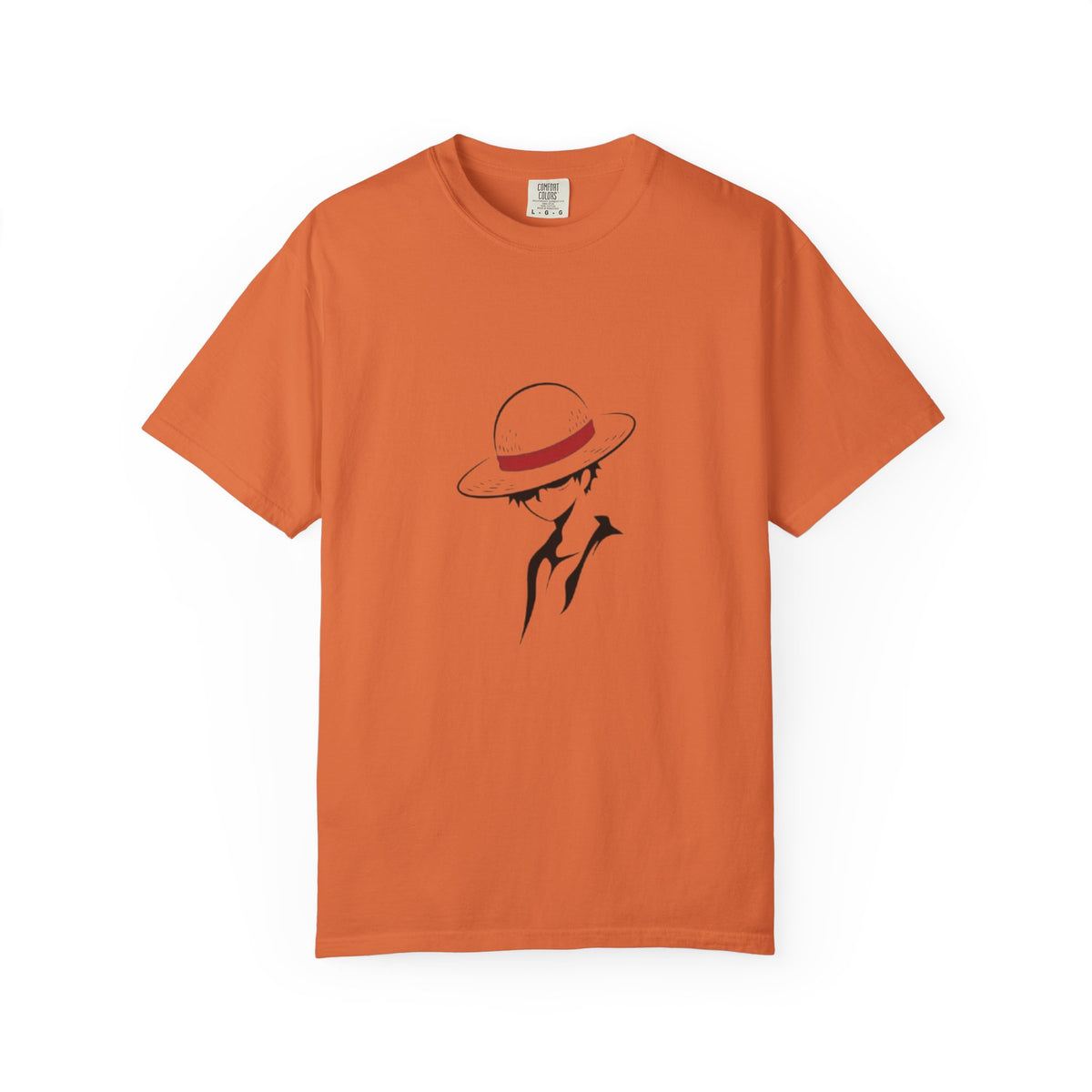 Minimal Straw Hat Silhouette T-Shirt