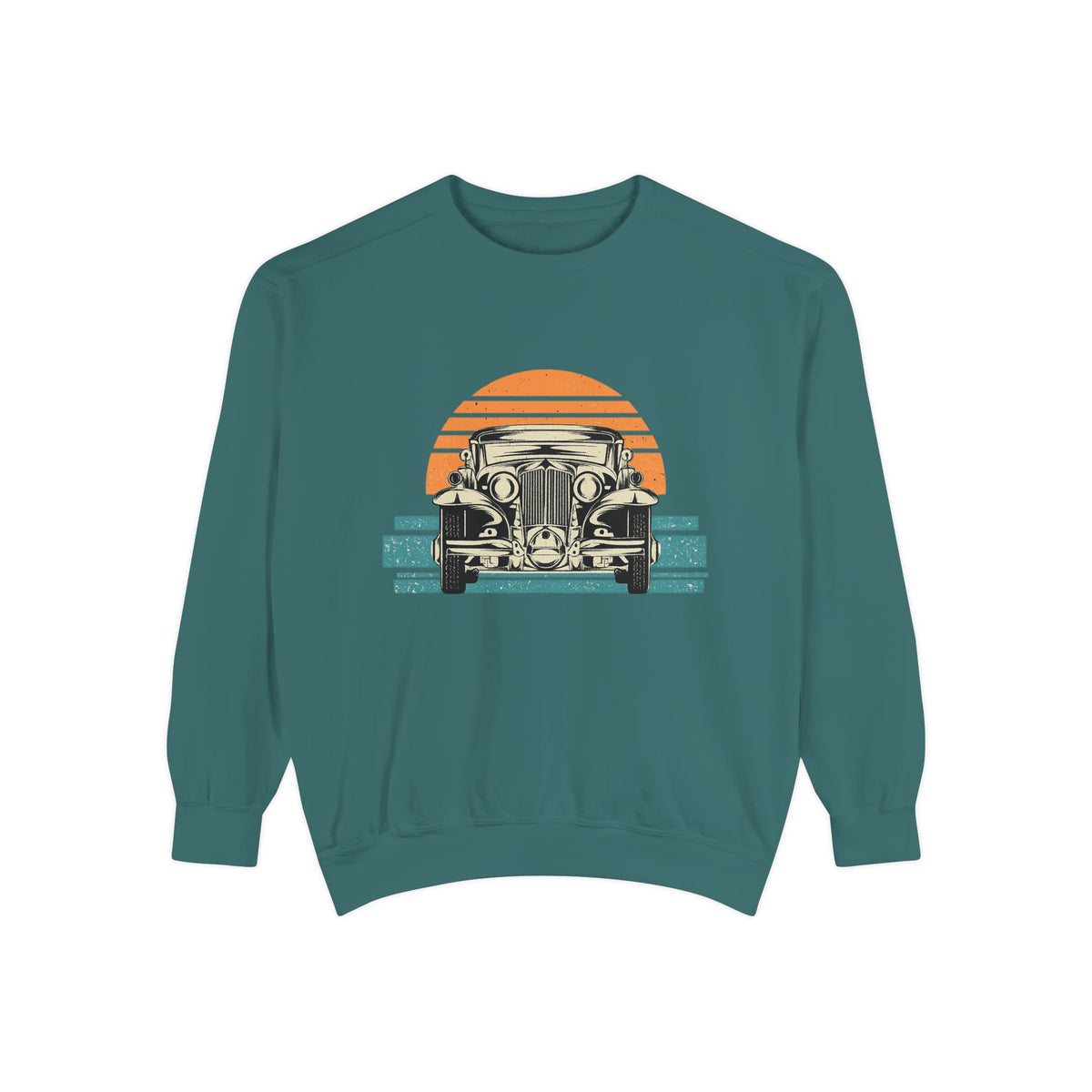 Vintage Car Sunset Sweatshirt