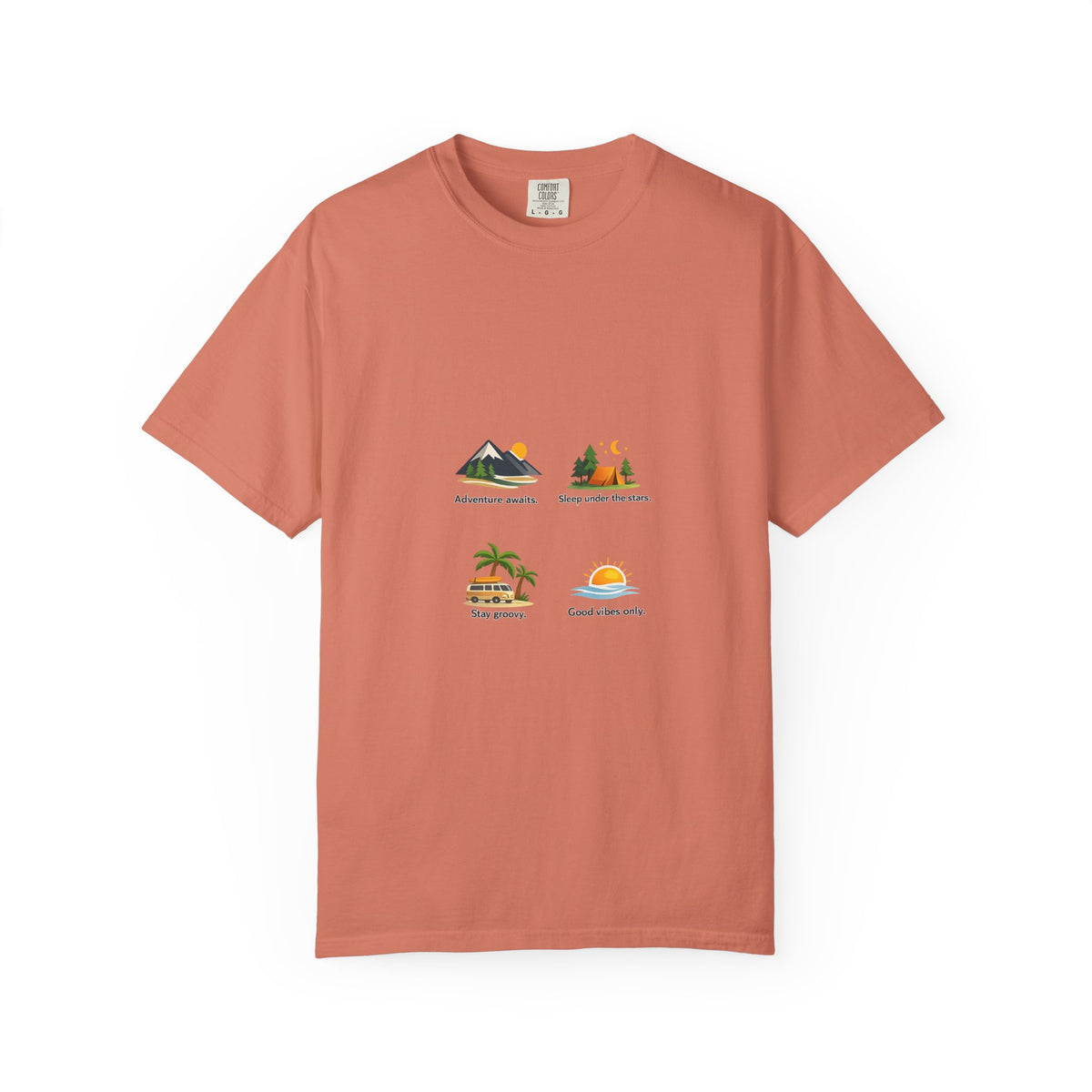 Vintage Surf Van T-Shirt – "Stay Groovy" Retro Beach Tee
