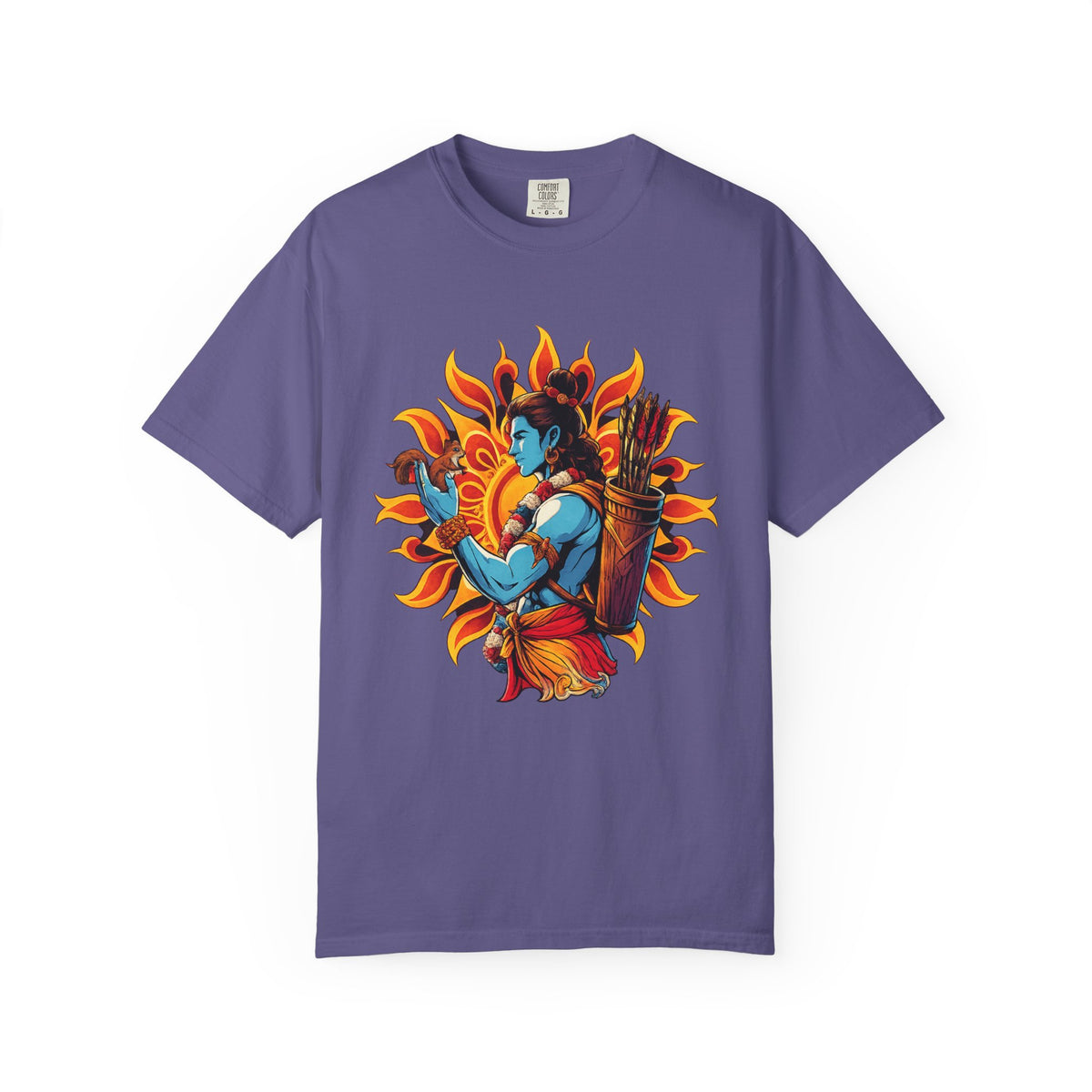 T-Shirt Ram Ji — Mythic Archer Illustration Tee (Sunburst Warrior Graphic)