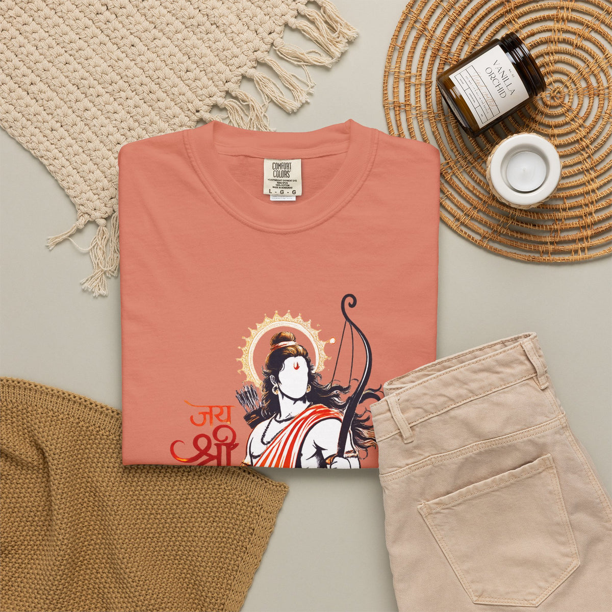 Shri Ram Bow T-Shirt — Jai Shri Ram Devotional Graphic Tee