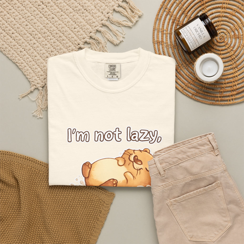 Funny 'I'm Not Lazy, I'm in Energy Saving Mode' T-Shirt