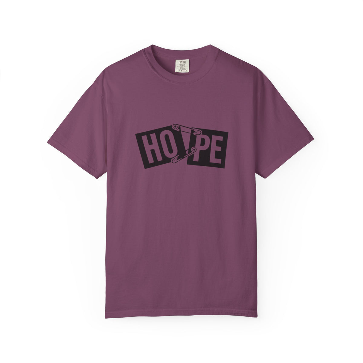 Hope Safety Pin T-Shirt — Graphic 'HOPE' Design