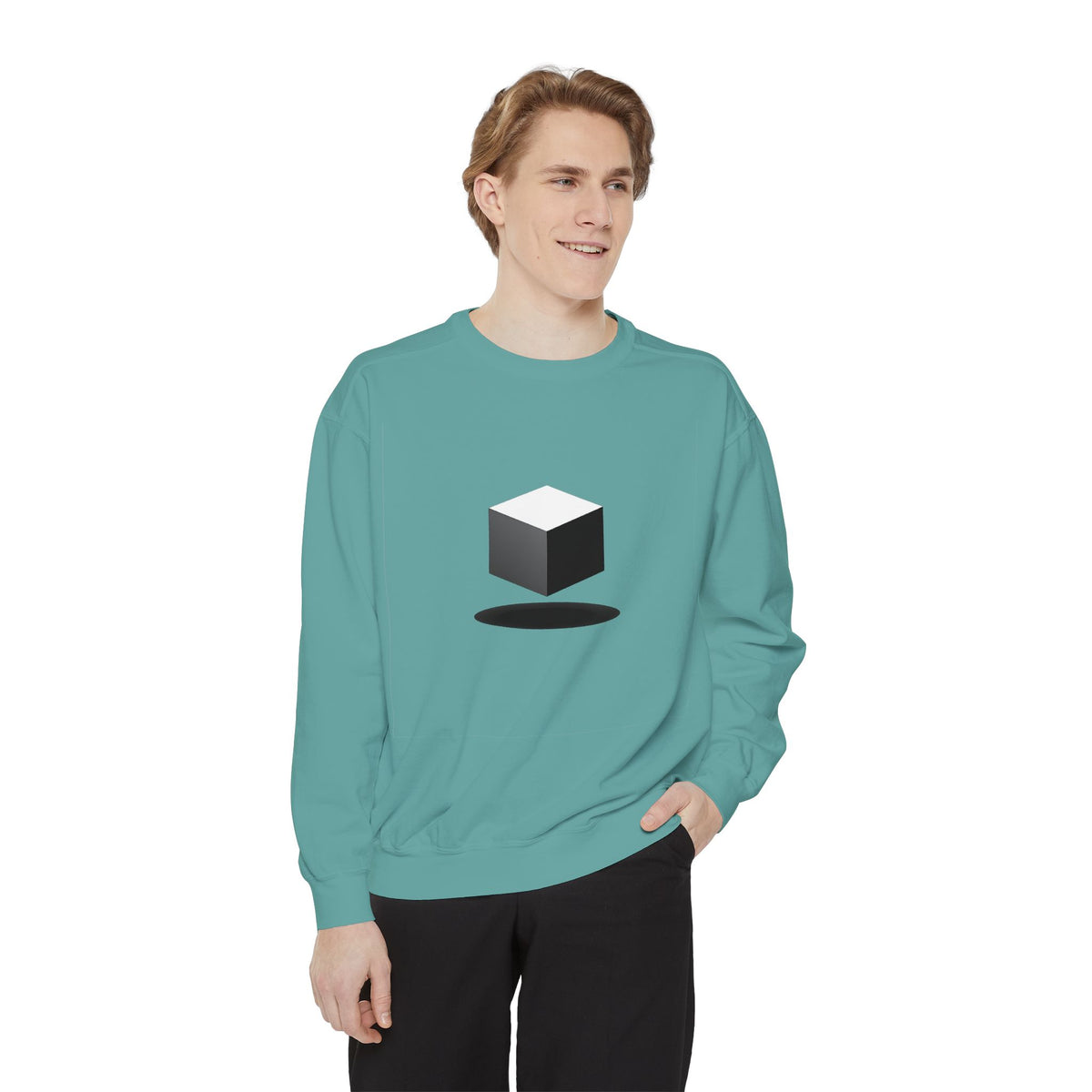 Minimalist Book Logo Sweatshirt — Reading Club Graphic Crewneck