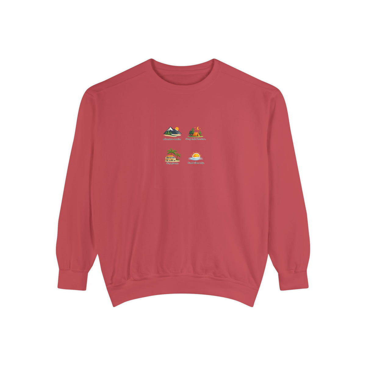 Good Vibes Only Sweatshirt — Sunrise Graphic Cozy Pullover