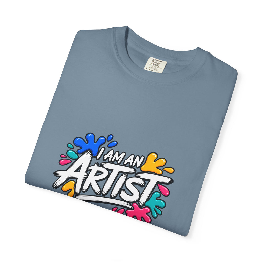 Artist T‑Shirt — "Human Artist" Colorful Paint Splash Graphic Tee
