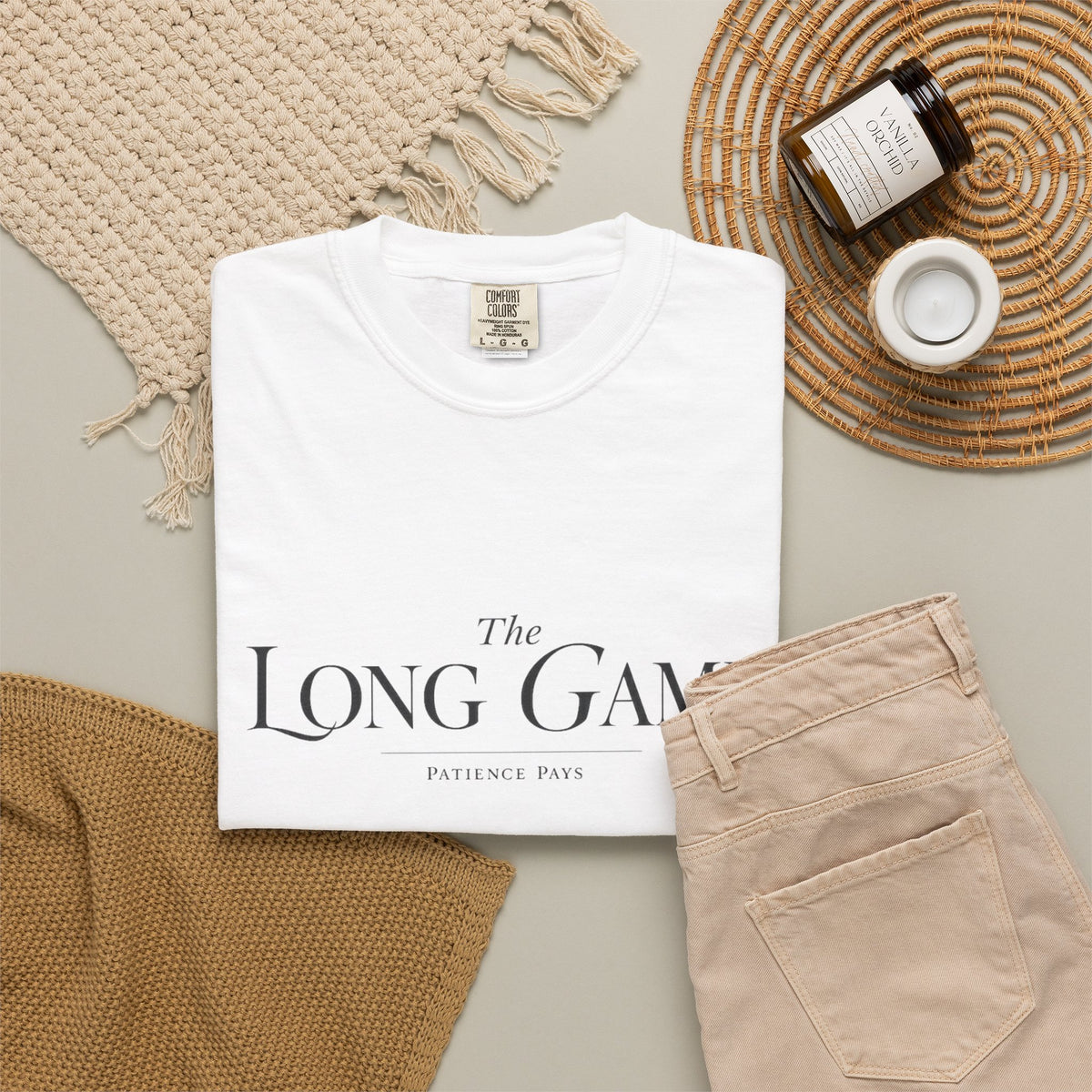 The Long Game T-Shirt — Minimalist Script Tee