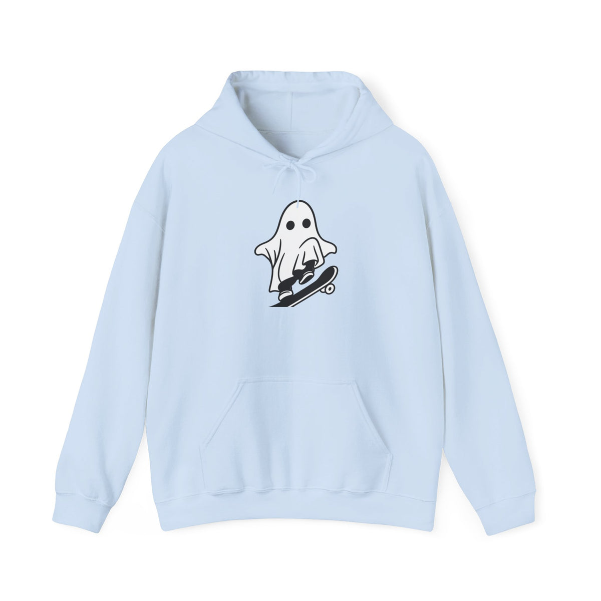 Ghost Skateboard Hoodie — Cute Skateboarding Ghost Graphic Sweatshirt