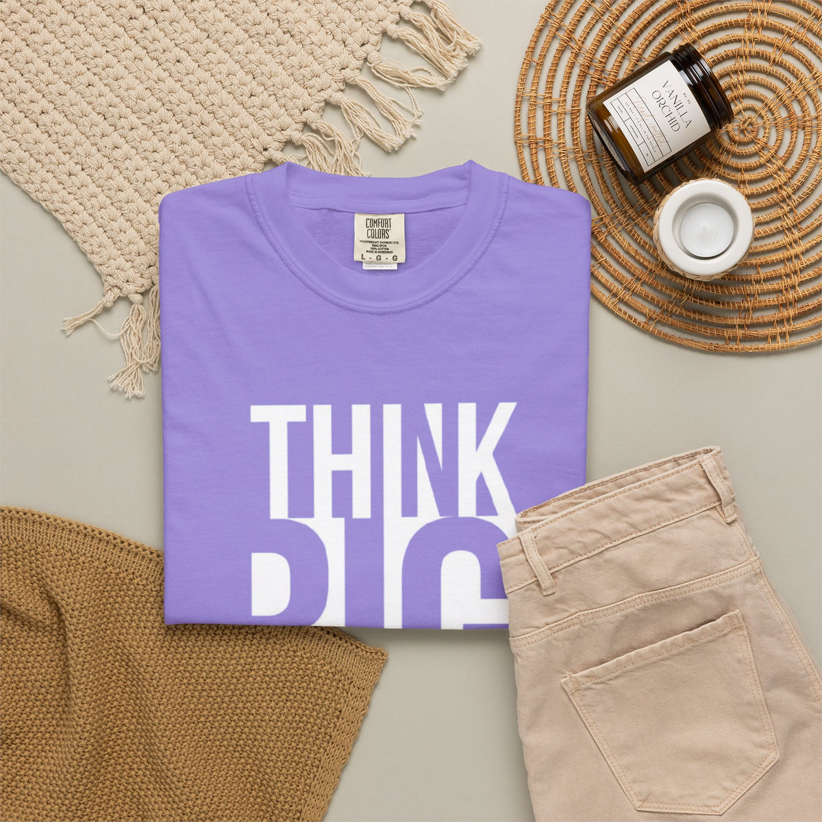 Think Big Graphic T-Shirt — Motivational Typography Tee