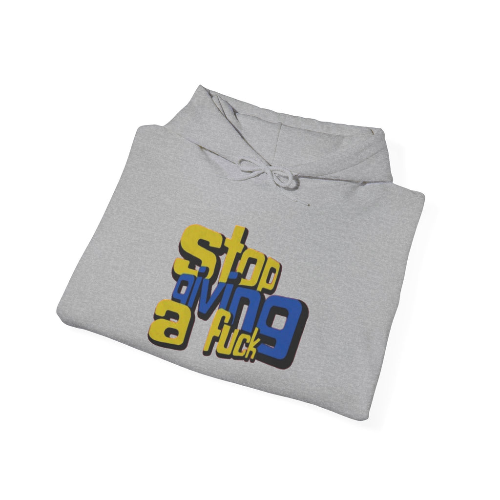 Hoodie — "Stop Giving a F*ck" Bold Retro Graphic Hoodie
