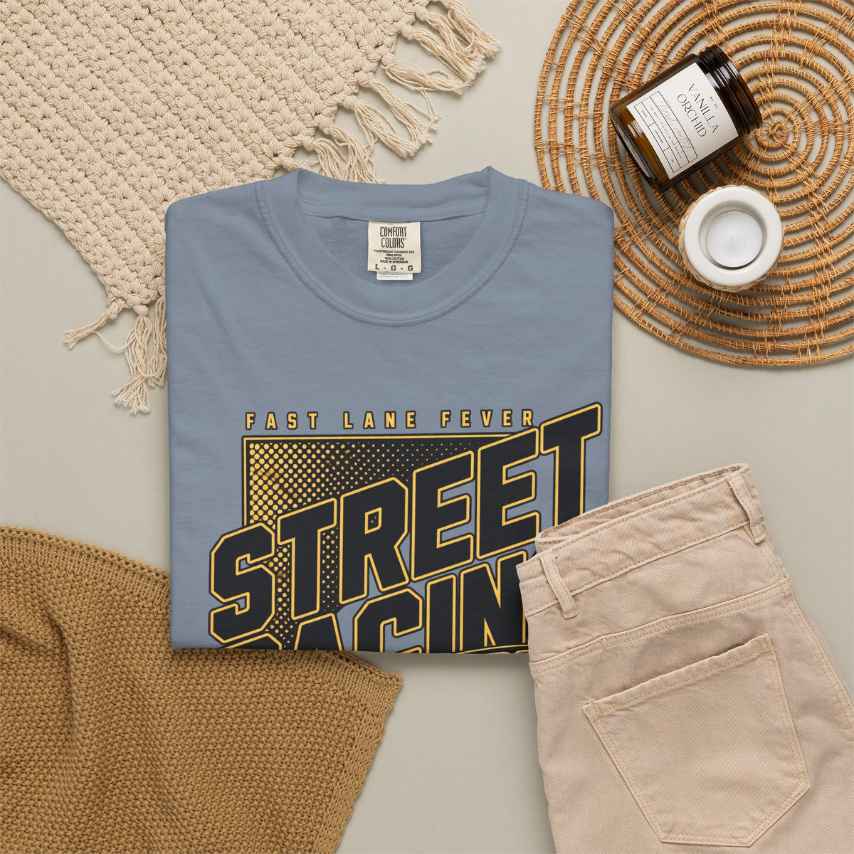 Street Racing Car T-Shirt — Retro Drift Racing Graphic Tee