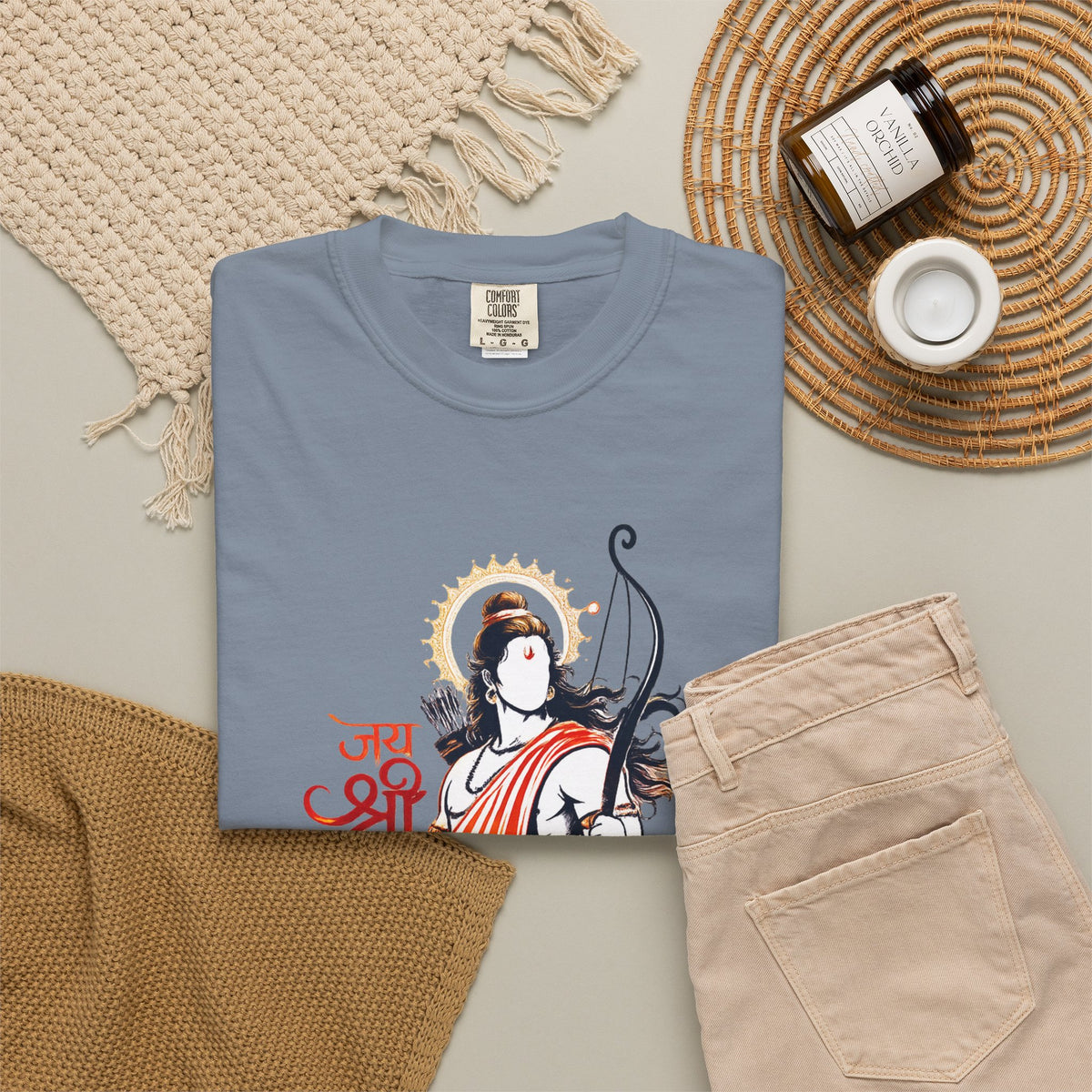 Shri Ram Bow T-Shirt — Jai Shri Ram Devotional Graphic Tee