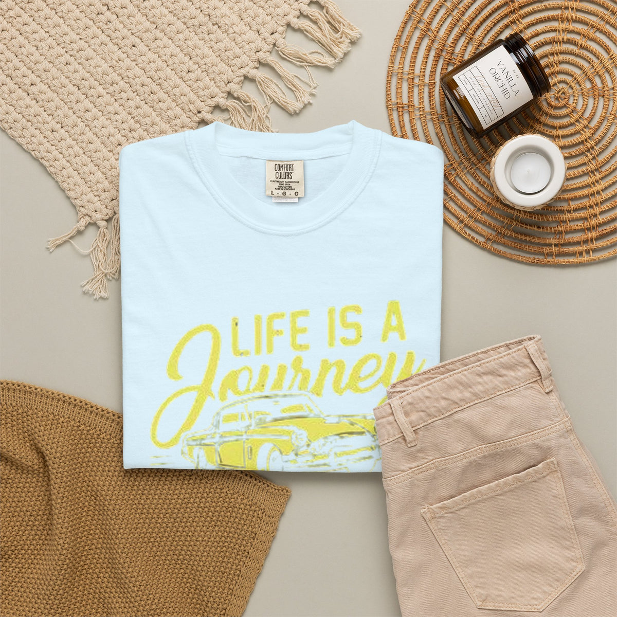 Enjoy The Ride T-Shirt — 'Life Is A Journey' Vintage Car Tee