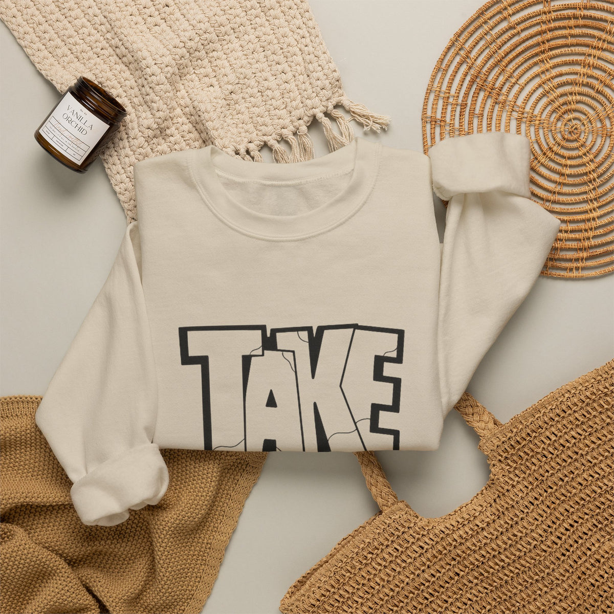 Take Over Crewneck Sweatshirt — Bold Streetwear Graphic Pullover