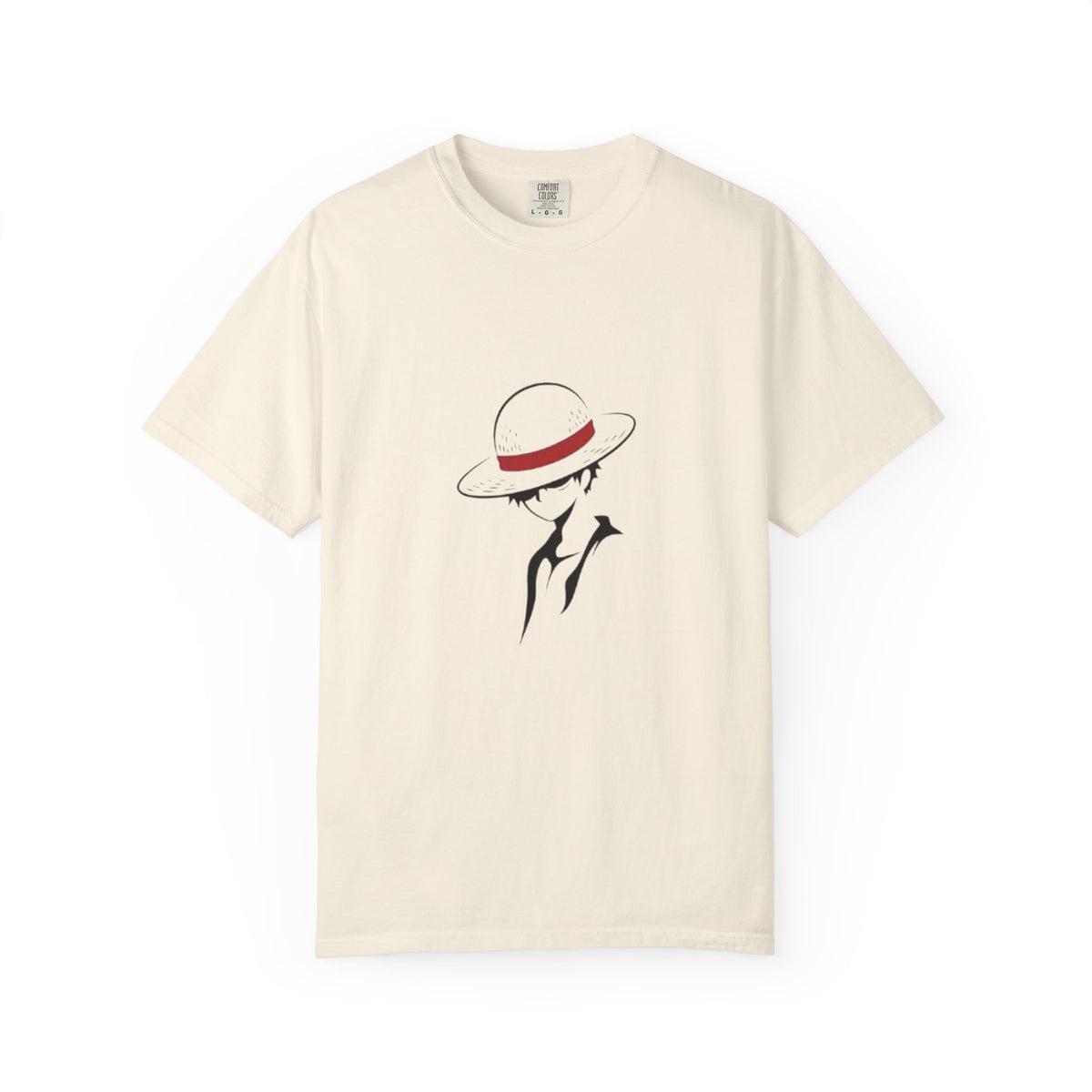 Minimal Straw Hat Silhouette T-Shirt