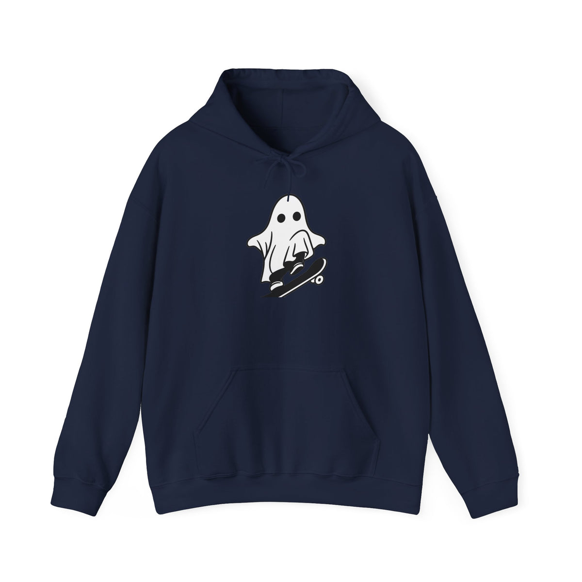 Ghost Skateboard Hoodie — Cute Skateboarding Ghost Graphic Sweatshirt