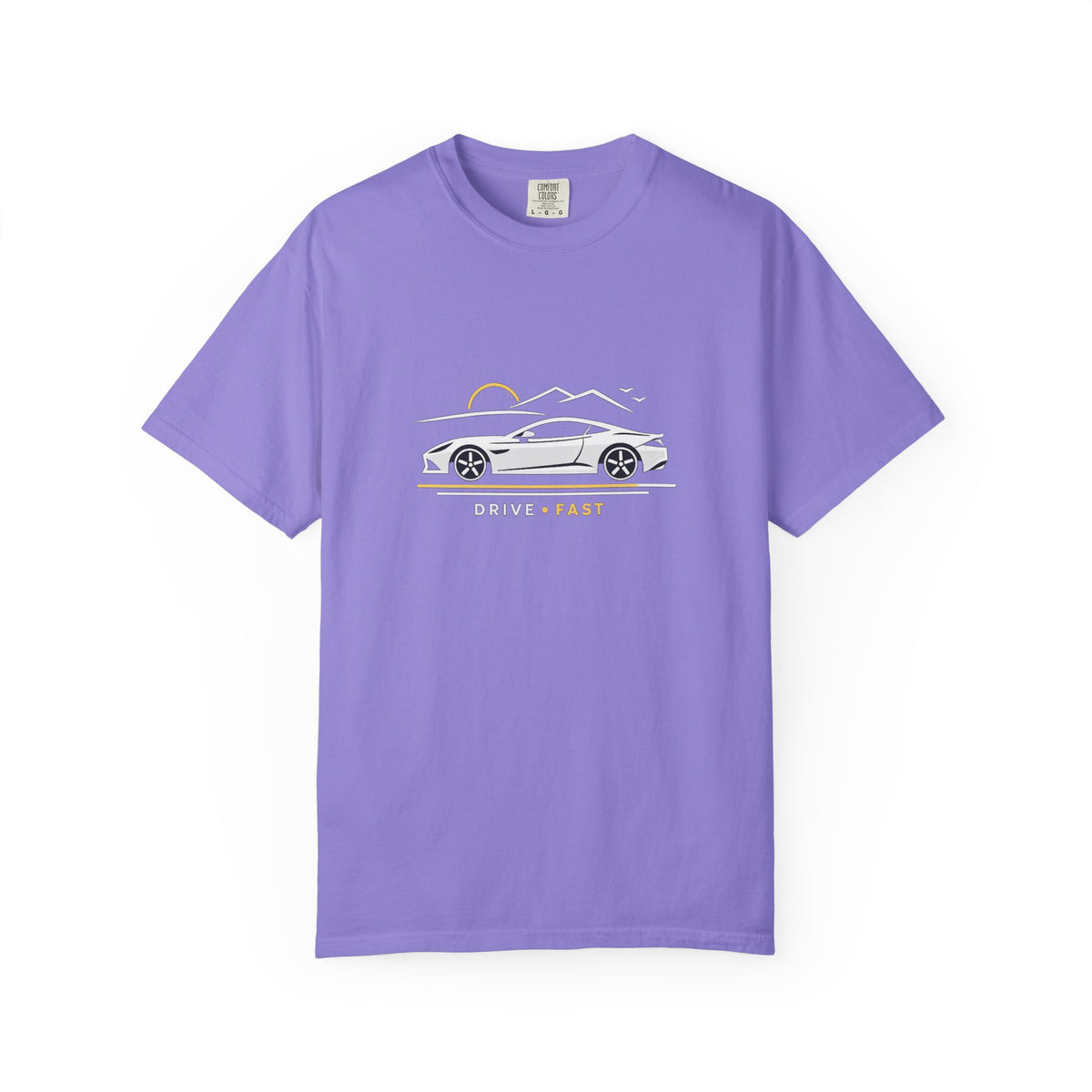 Drive Fast Sports Car T‑Shirt — Vintage Road Trip Graphic